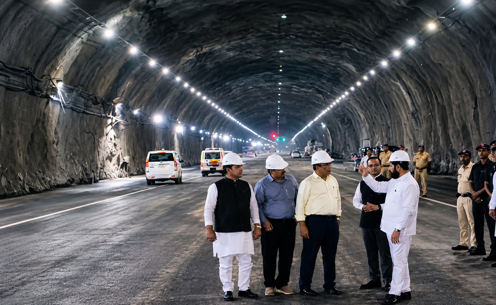 Infrastructure tunnel representing the Mumbai Pune Expressway Missing Link project